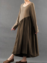 Load image into Gallery viewer, Fashion Color Matching Loose Dress