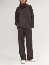 Load image into Gallery viewer, Casual Solid Color High Collar Loose Two-piece Suit