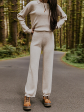 Load image into Gallery viewer, Fashion Solid Color Casual Knitted Two-piece Suit