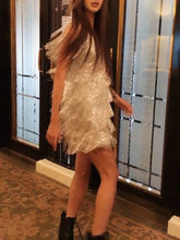 Load image into Gallery viewer, Fashion Fringed Sleeveless Party Mini Dress