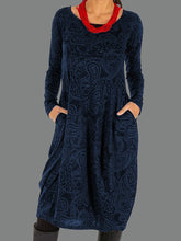 Load image into Gallery viewer, Irregular Printing Midi Dress