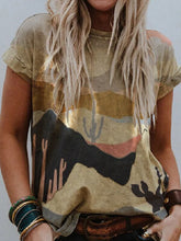 Load image into Gallery viewer, Print Round Neck T-shirts