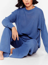 Load image into Gallery viewer, Ribbed Pullover Loose Knit Suit
