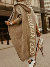 Load image into Gallery viewer, Print Hooded Casual Cardigan