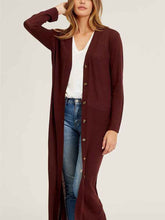 Load image into Gallery viewer, Simple Pure Color Loose Casual Long Cardigan
