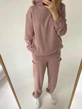 Load image into Gallery viewer, Fashion Casual Hooded Solid Color Two-piece Set