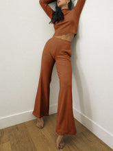 Load image into Gallery viewer, Fashion Wavy Hem Long Sleeve Casual Two-piece Suit