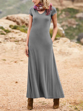 Load image into Gallery viewer, Simple Comfortable Pure Color Loose Casual Dress