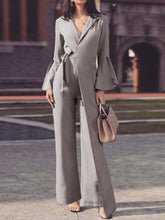 Load image into Gallery viewer, 达不到供应链要求,产品下架Fashion Elegant Long-sleeved V-neck Jumpsuit