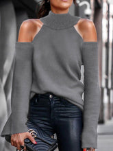 Load image into Gallery viewer, Fashion Simple High Neck Long Sleeve Sweater