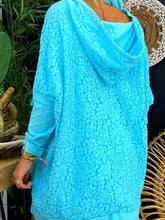Load image into Gallery viewer, Loose Hooded Lace Thin Sweatshirt Casual Dress