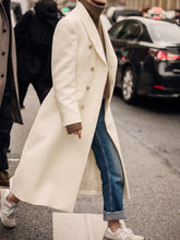 Load image into Gallery viewer, Women's Suit Collar Solid Color Casual Woolen Coat