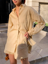 Load image into Gallery viewer, Long Sleeve Shirt Casual Two-piece Suit