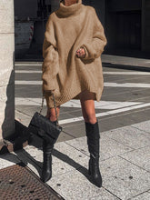 Load image into Gallery viewer, Solid Color Turtleneck Sweater