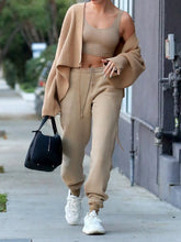 Load image into Gallery viewer, Women'S Fashion Solid Color Casual Knitted Three-Piece Suit