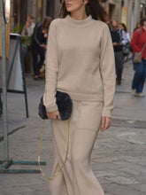 Load image into Gallery viewer, Pure Color Knitted Casual Two-piece Suit