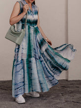 Load image into Gallery viewer, Tie-dye Sleeveless Casual Maxi Dress