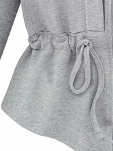 Load image into Gallery viewer, Hooded Long Sleeve Drawstring Loose Sweatshirt