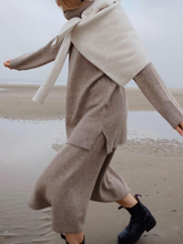 Load image into Gallery viewer, Fashion Turtleneck Sweater Skirt Knit Two Piece Set