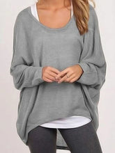 Load image into Gallery viewer, Ladies Round Neck Casual Long Sleeve Top