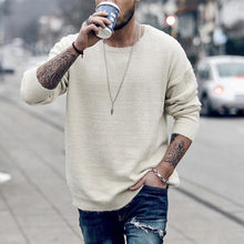 Load image into Gallery viewer, Men'S Fashion Solid Color Round Neck Sweater