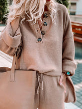 Load image into Gallery viewer, Loose and Fashionable Long-sleeved Knitted Suit