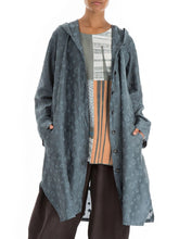 Load image into Gallery viewer, Print Casual Loose Hooded Button Jacket