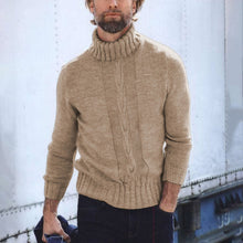 Load image into Gallery viewer, Retro Striped Solid Color Long Sleeve Sweater