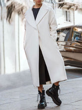 Load image into Gallery viewer, Fashion Casual Lapel Long Woolen Ladies Coat
