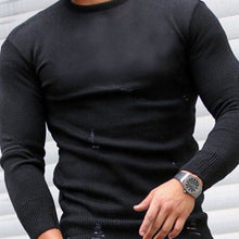 Load image into Gallery viewer, Men'S Casual Tattered Knitted Alphabet Sweater