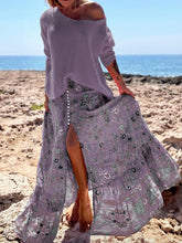 Load image into Gallery viewer, Fashion Casual Long Sleeve Printed Two-piece Suit