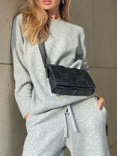 Load image into Gallery viewer, Fashion Simple Sweater Drawstring Pants Knitted Suit