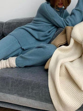 Load image into Gallery viewer, Cosy Turtleneck Knit Two-Piece Suit