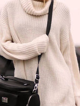 Load image into Gallery viewer, Fashion Casual Solid Color High Neck Knitted Dress