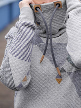 Load image into Gallery viewer, Casual Print High Neck Long Sleeve Hoodie