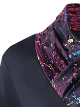 Load image into Gallery viewer, Heaps Collar Splatter Paint Long Sleeve Dress