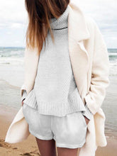 Load image into Gallery viewer, Solid Color Turtleneck Sweater Suit