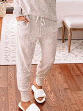 Load image into Gallery viewer, Fashion V-neck Long Sleeve Two-piece Suit