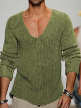 Load image into Gallery viewer, Men'S Fashion Casual Deep V Long Sleeve Sweater