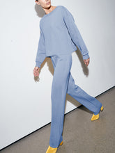 Load image into Gallery viewer, Elegant Loose Long-sleeved Top and Trousers Knitted Suit