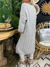 Load image into Gallery viewer, Solid Color Knitted Long Cardigan Jacket