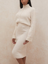 Load image into Gallery viewer, Simple Solid Color Women'S Knitted Suit Skirt