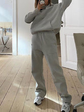 Load image into Gallery viewer, Women'S Solid Color Casual Loose Hooded Sports Suit