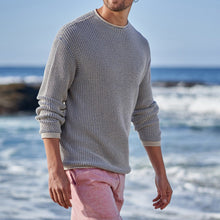 Load image into Gallery viewer, Men'S Casual Slim Round Neck Long Sleeve Sweater