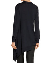 Load image into Gallery viewer, Solid Color Casual Round Neck Irregular Hem Top