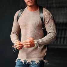 Load image into Gallery viewer, Retro Round Neck Street Long-Sleeved Knitted Sweater