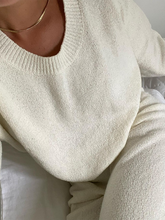 Load image into Gallery viewer, Fashion Round Neck Casual Loose Knit Two-piece Suit