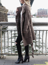 Load image into Gallery viewer, Casual Loose Long Coat Knitted Cardigan