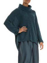 Load image into Gallery viewer, High Neck Loose Solid Color Wool Sweater