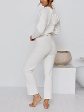 Load image into Gallery viewer, Hat Solid Color Long Sleeve Casual Suit